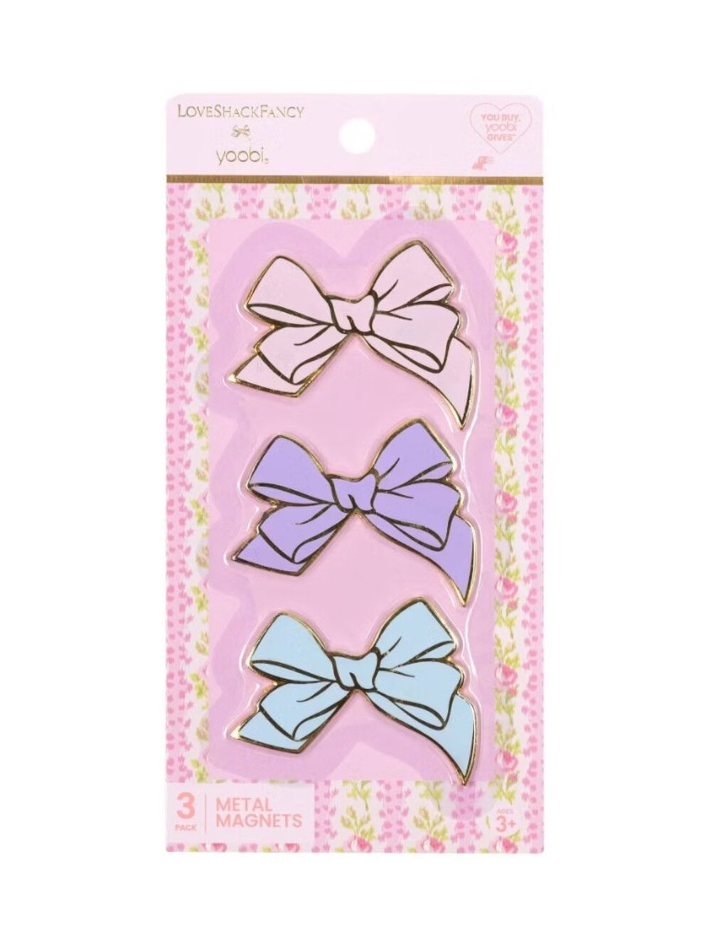 LoveShackFancy x Target - Yoobi 3pk Magnets Bows